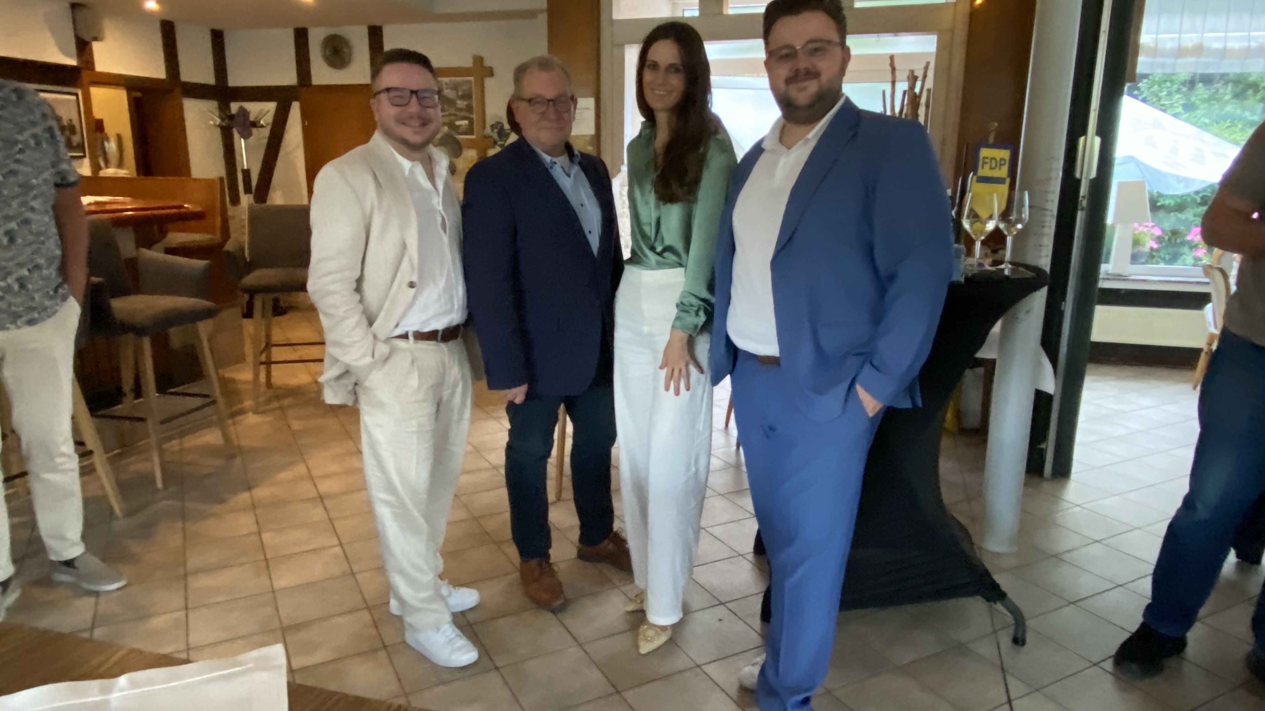 (v.l.n.r.: Yannick Riedesel, Michael Schule, Susanne Seehofer, Justus Hein)